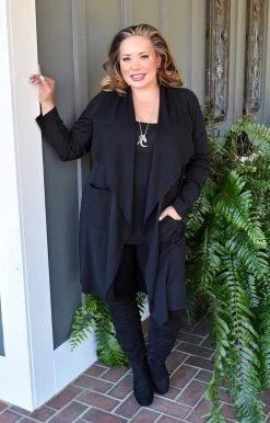 GeeGee - WC9917A - 12022 From Head To Toe Cardigan - Black
