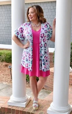 Heimish - BL-SJ1108-37 - 21622 TOPS On The Mark Leopard Cardigan - Mint