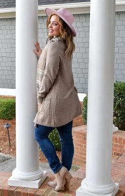 Staccato - 53129PP - 11322 TOPS All The Pretty Things Cardigan - Taupe