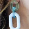 Avenue Zoe - O3IOE3959 - 6922 On Your Way Earrings - White/Blue Accessories