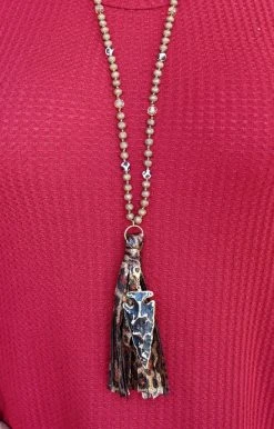 Your Fashion Wholesale - 72647 - 11321 Hey Sister Leopard Necklace