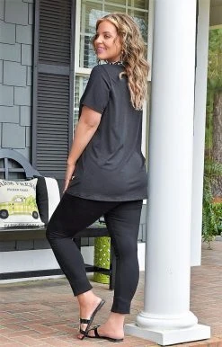 Heimish - BL-ST1997-10 - 31822 Just The Beginning Top - Black/Leopard TOPS