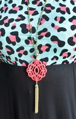 Zenzii Jewelry - N2334 - 72522 Clever Ways Necklace - Pink