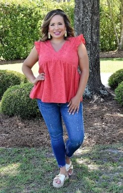 Andree - 18309 - 42422 Easily Accepted Top - Red