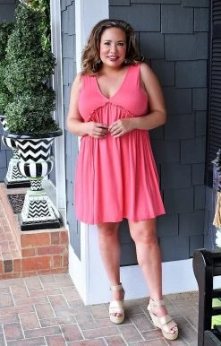 Heimish - BL-SD1062S - 31222 DRESSES Just So Sweet Dress - Coral