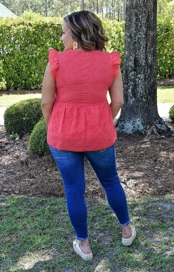 Andree - 18309 - 42422 Easily Accepted Top - Red