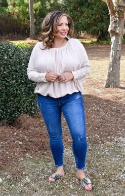 143 Story - ITB2092 - 2622 Maybe It's Love Top - Oatmeal