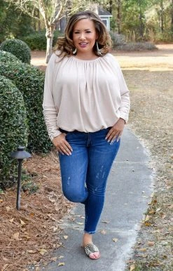 143 Story - ITB2092 - 2622 Maybe It's Love Top - Oatmeal