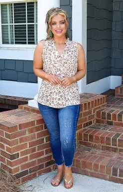 Spin USA - M5349PR - 62122 Treating Myself Leopard Top TOPS