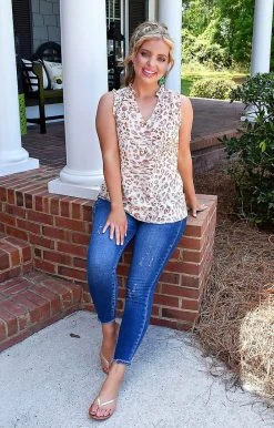 Spin USA - M5349PR - 62122 Treating Myself Leopard Top TOPS