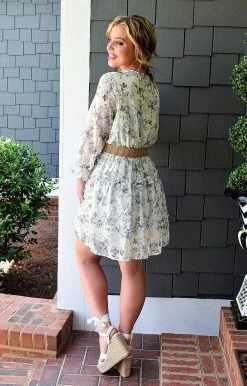 TCEC - CD02296 - 52622 Hopeful Romance Floral Dress - Ivory