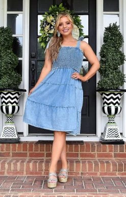 ODDI - ID14868 - 7922 Out Of Answers Denim Dress