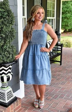 ODDI - ID14868 - 7922 Out Of Answers Denim Dress