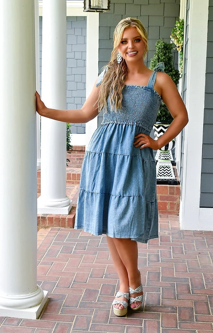 ODDI - ID14868 - 7922 Out Of Answers Denim Dress