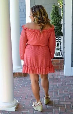 Heimish - HD1121 - 42222 Totally Worth It Dress - Coral DRESSES