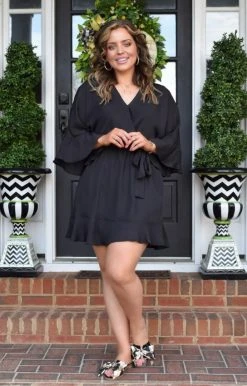 Andree - D10053-PP - 22022 Sweet Nothings Dress - Black DRESSES