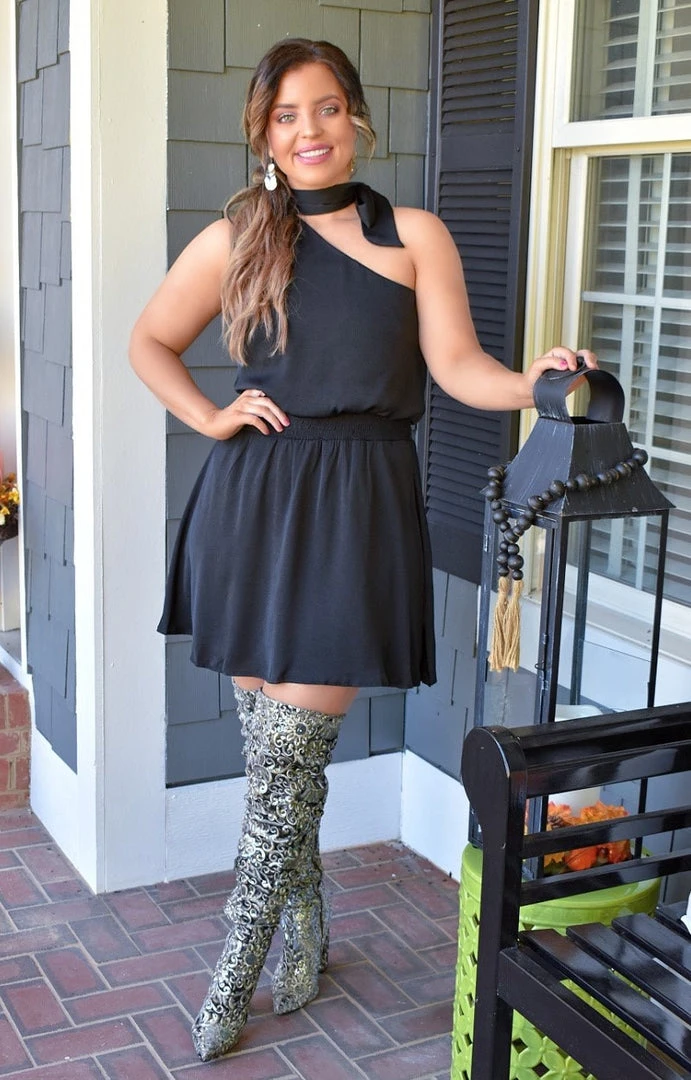 Main Strip - LD51632 - 102821 Come My Way Dress - Black