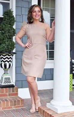 TCEC - CD01813 - 21022 Beside You Dress - Beige