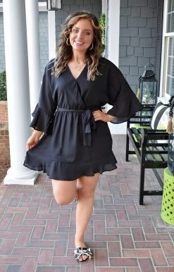 Andree - D10053-PP - 22022 Sweet Nothings Dress - Black DRESSES