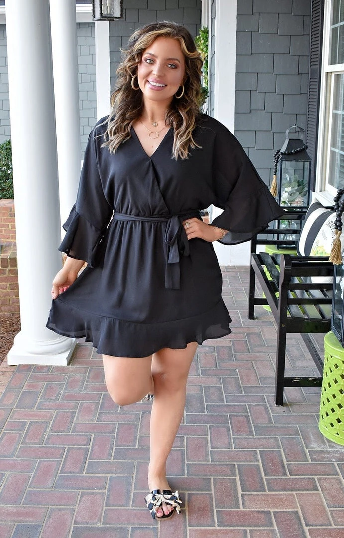 Andree - D10053-PP - 22022 Sweet Nothings Dress - Black DRESSES