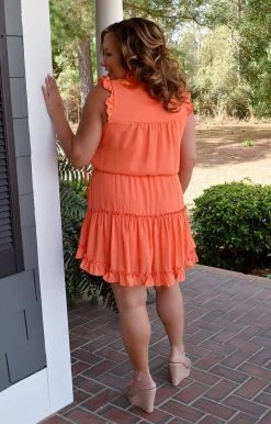 Adrienne - 2486S - 2322 DRESSES Making Magic Dress - Orange
