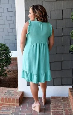 Umgee - C1761 - 3122 Gracious Heart Dress - Mint DRESSES