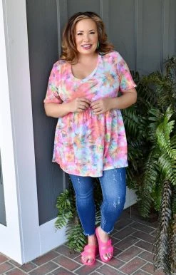 Heimish - BL-ST1875-24 - 21822 Good Times Tie Dye Top