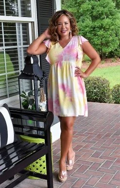Andree - P94357 - 71822 Up At Dawn Tie Dye Dress DRESSES