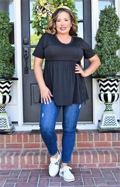 Heimish - BL-ST1875 - 4522 Been Waiting For You Top - Black TOPS