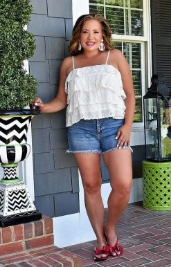 Southern Grace - 37100 - 52322 Saturday Afternoons Top - White TOPS