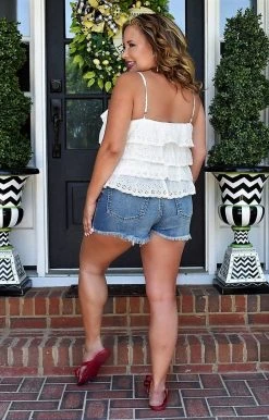 Southern Grace - 37100 - 52322 Saturday Afternoons Top - White TOPS