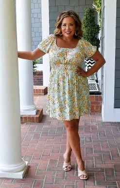 143 Story - DM7722A - 6922 Casual Dresses No Looking Back Floral Dress - Blue/Multi