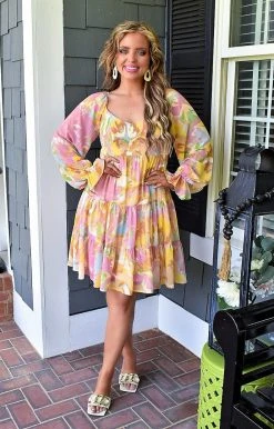 Flying Tomato - ID18619-PP - 42922 Always Classy Print Dress - Multi