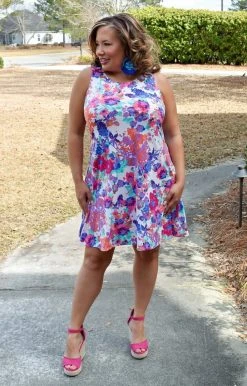 Heimish - BL-SD1005-35 - 2322 Blissful Beauty Floral Dress - Ivory/Multi