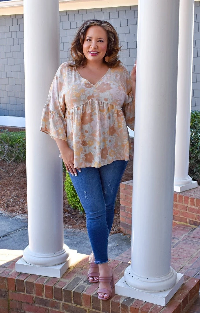 Andree - PT10151-PP - 21522 If You Insist Floral Top - Multi