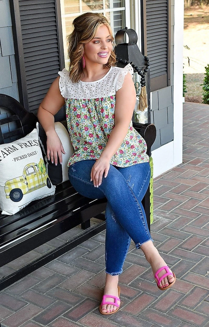 Staccato - 18321A-PP - 3322 Can't Help Yourself Floral Top - Multi