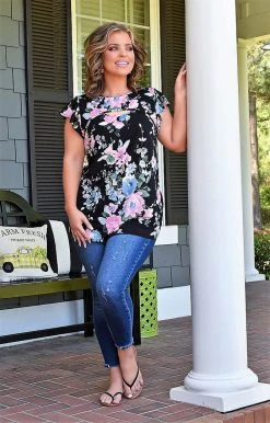 Impexsa Corp - LINDA-94 - 41422 Spring Fling Sandal - Black SHOES