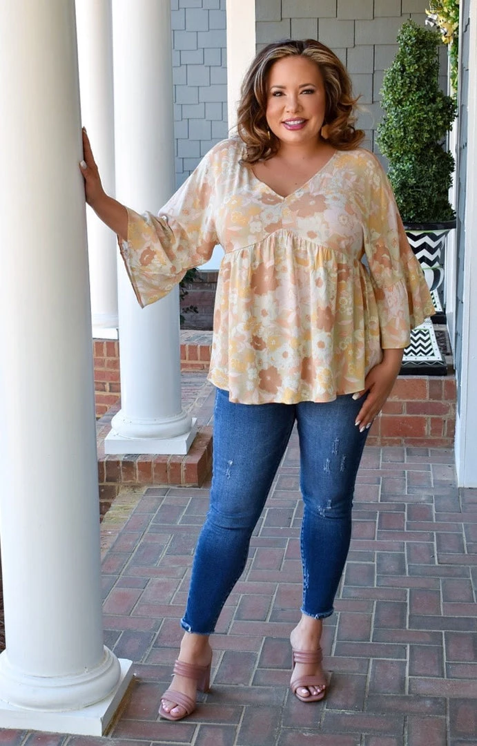 Andree - PT10151-PP - 21522 If You Insist Floral Top - Multi