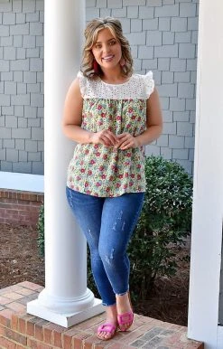 Staccato - 18321A-PP - 3322 Can't Help Yourself Floral Top - Multi