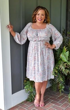 143 Story - DM7821-PP - 41222 Perfect Days Floral Dress - Multi DRESSES