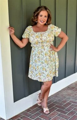 143 Story - DM7722A - 6922 Casual Dresses No Looking Back Floral Dress - Blue/Multi