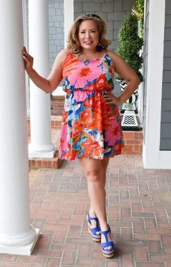 Staccato - 71307F-PP - 22322 Enchanting Nature Floral Dress - Multi DRESSES