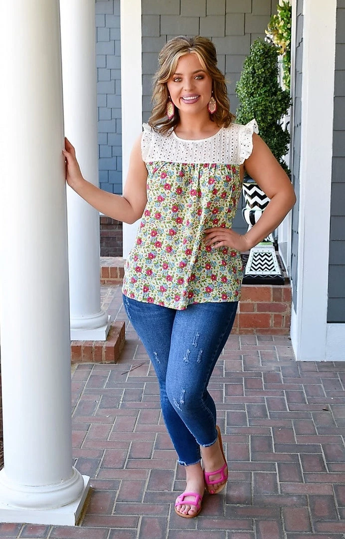 Staccato - 18321A-PP - 3322 Can't Help Yourself Floral Top - Multi