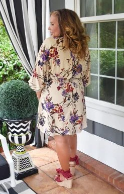 Andree - 7-397-3 - 11121 DRESSES If Tomorrow Never Comes Floral Dress - Cream