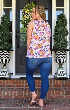 Andree - 18414-1 - 42522 TOPS Get In The Groove Floral Top - Multi