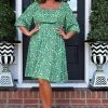First Love - D11813 - 72122 DRESSES Make Your Life Easy Floral Dress - Green