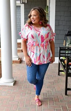 Andree - 15007-3 - 31622 Leave It To Me Print Top - Multi TOPS