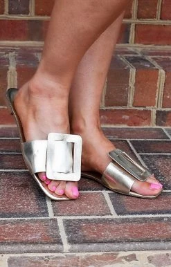 Impexsa Corp - JOY-2 - 32022 Sandals A Quick Trip Slide - Gold