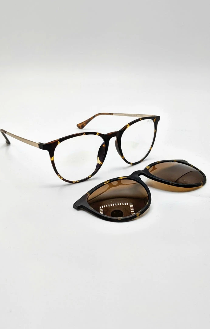 Quay - QU-000680-TORT/BRN - 92820 Quay Australia - Great Escape Clip On Tortoise Sunglasses Accessories