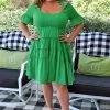 White Birch - D90050P - 32222 Steady Heart Dress - Kelly Green